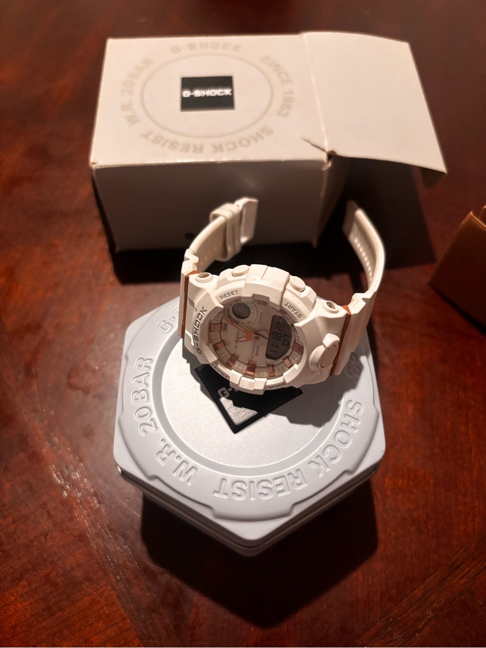G-Shock Men's White Resin Analog-Digital Sport Watch